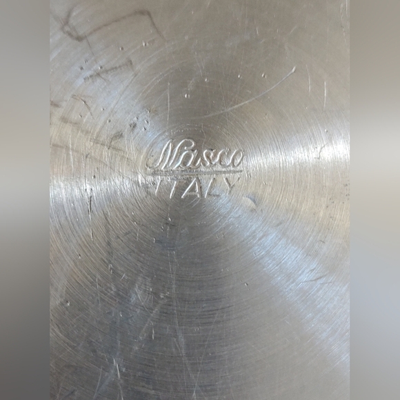 Vintage Nasco Italy Aluminum Hammered Elegant Lidded Serving Bowl Ice Bowl - Picture 12 of 12